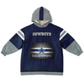 Youth Dallas Cowboys Blue Star Oversize Game Day Lounge Hoodie