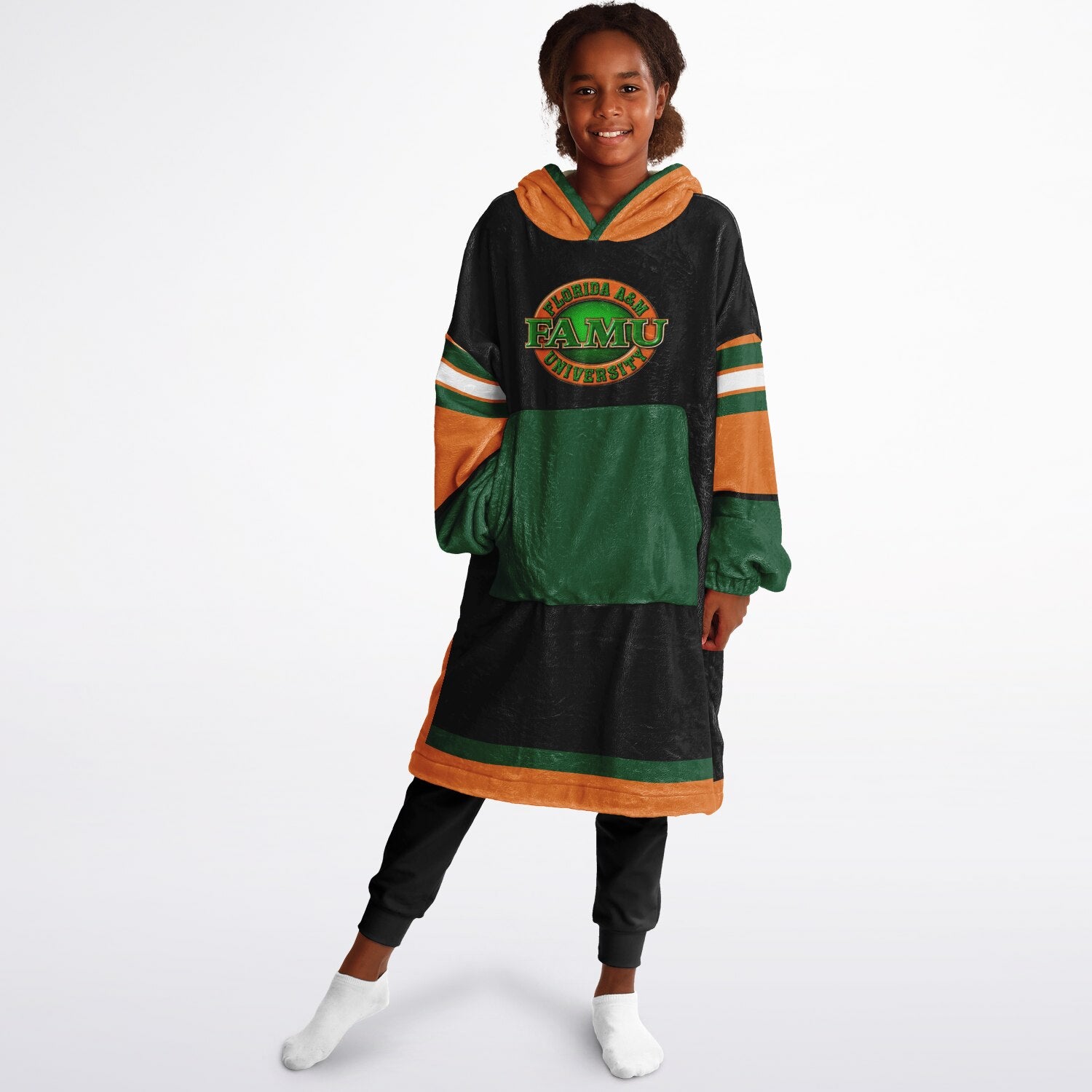 Youth FAMU Rattlers Black Oversize Game Day Lounge Hoodie