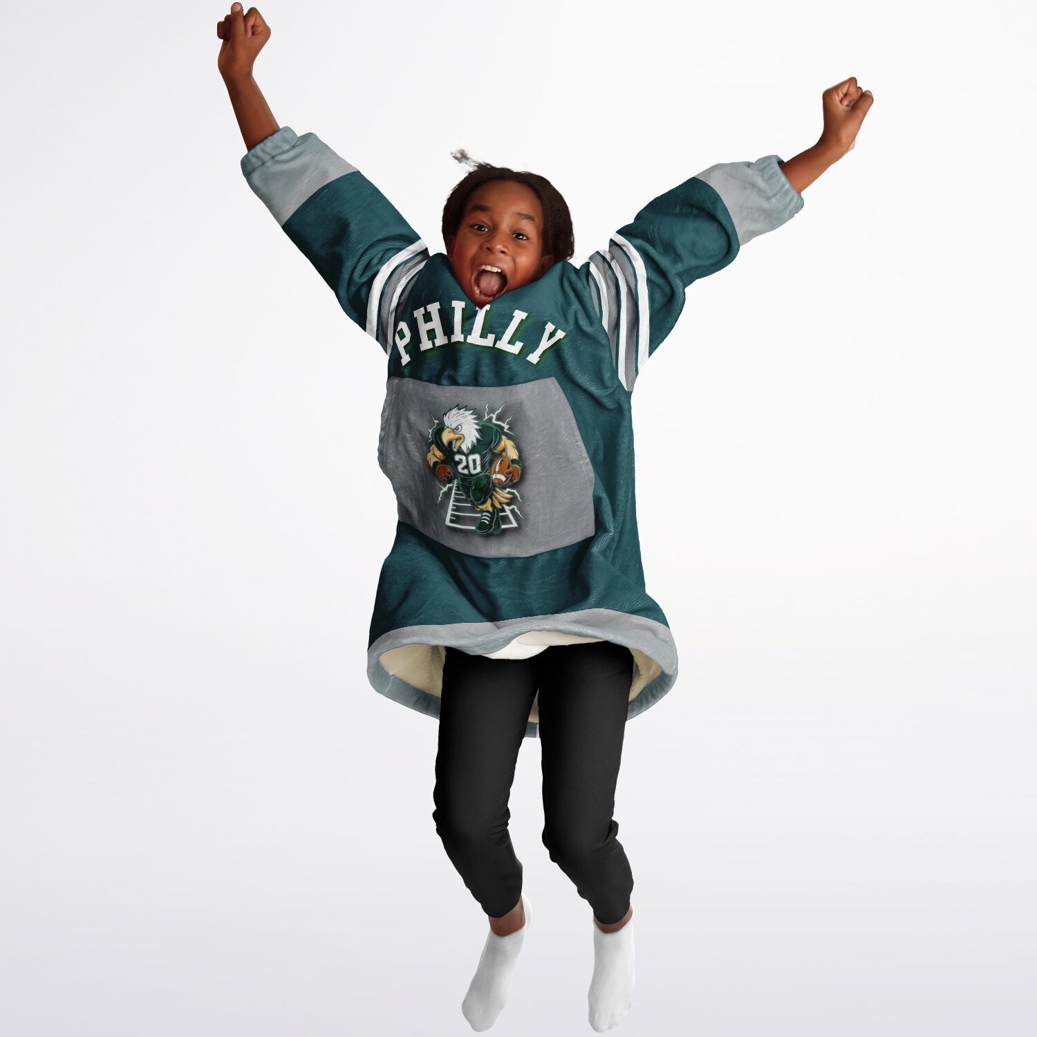 Youth Oversize Hooded Blanket Philly Player Green S.B. Champion 2024
