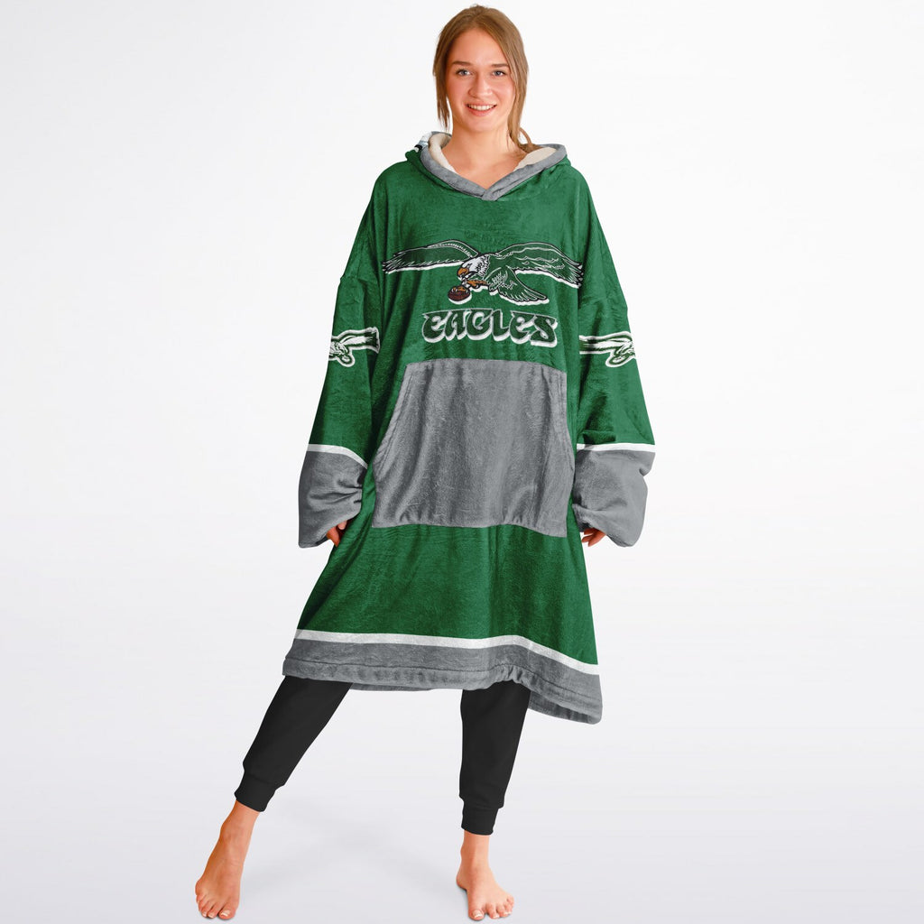 Eagles Retro Green Adult Game Day Lounge Hoodie Super Bowl Edition
