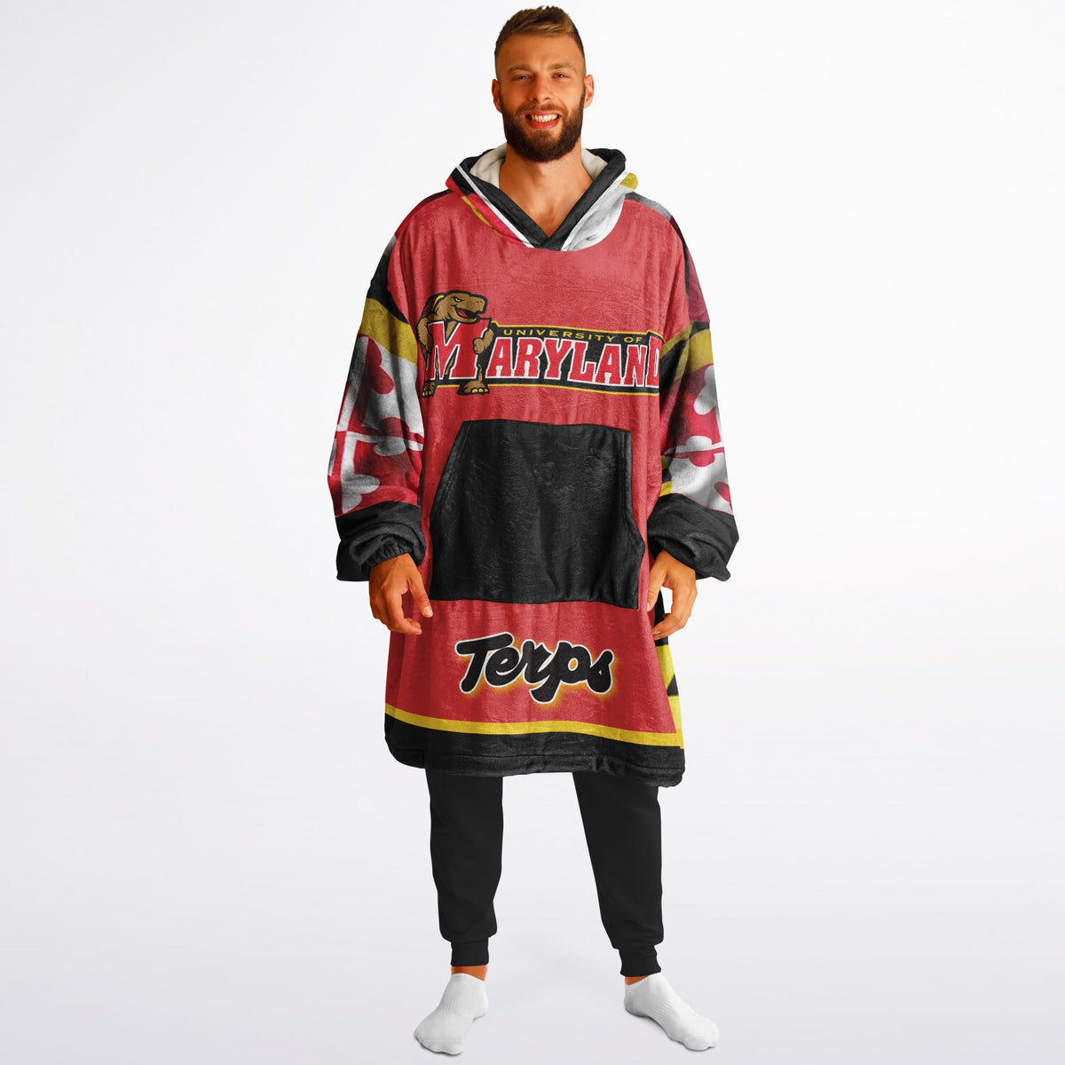 Maryland Flag Adult Game Day Lounge Hoodie