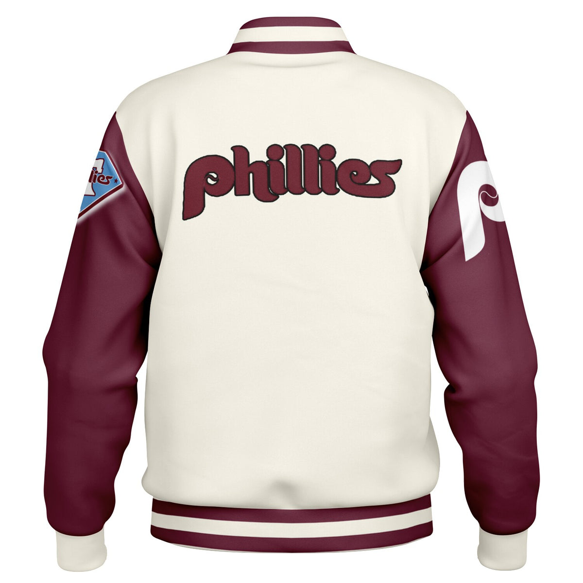 Phillies Cream Baseball Jacket