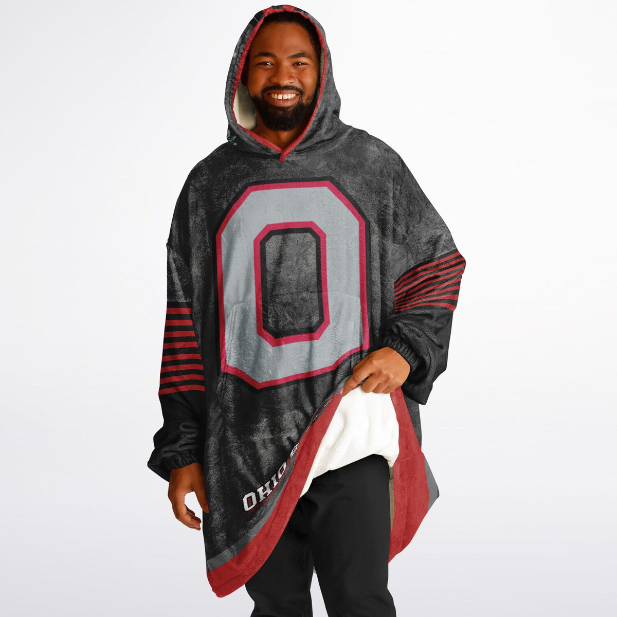 Ohio State Buckeyes Black Adult Game Day Lounge Hoodie