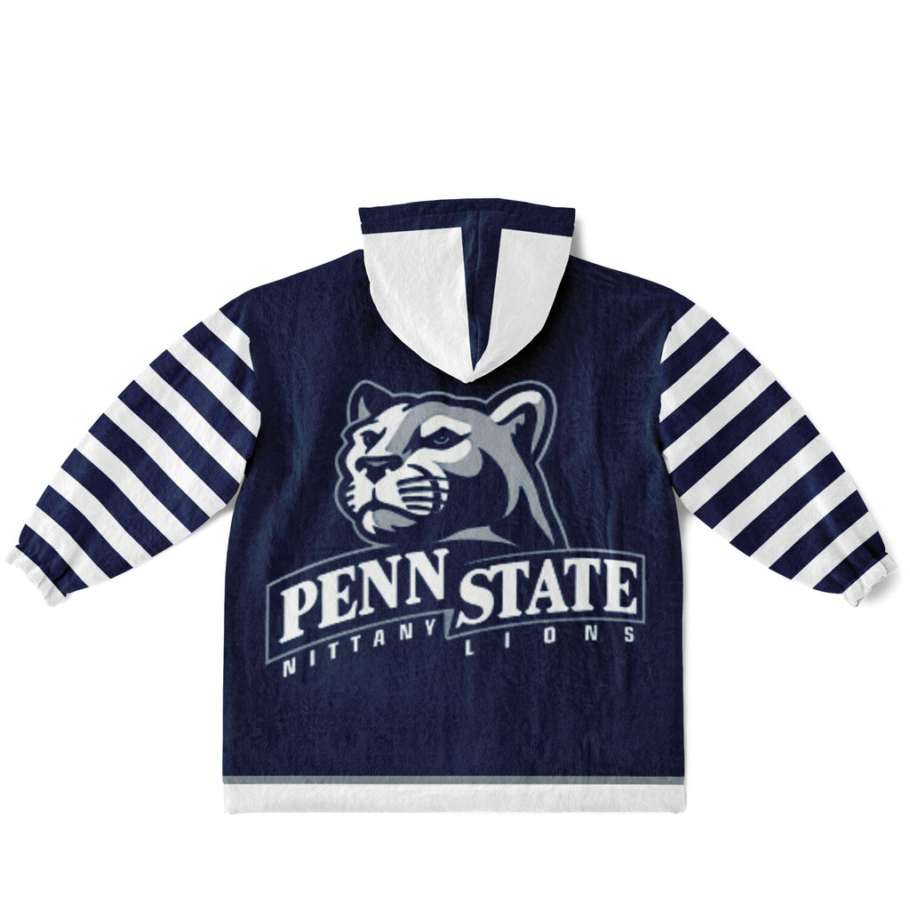Youth Penn St. Blue & White Oversize Game Day Lounge Hoodie