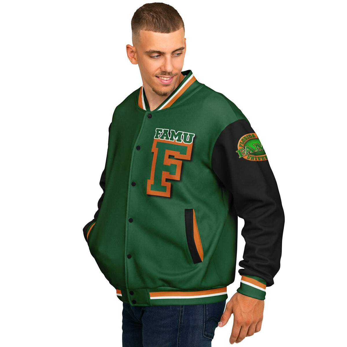 FAMU Black Venom Green Varsity Jacket
