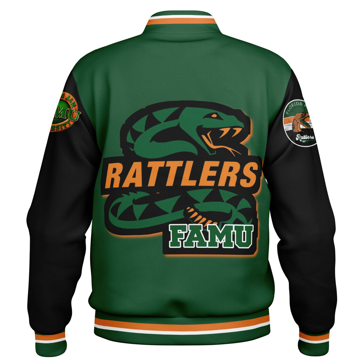 FAMU Black Venom Green Varsity Jacket