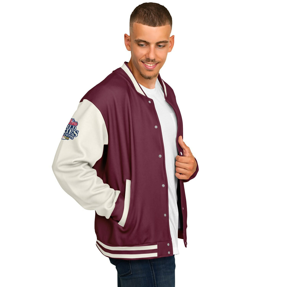 Philadelphia Phillies Maroon Baseball Jacket