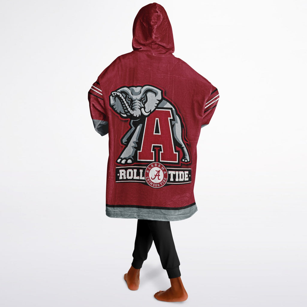 Youth Alabama Crimson Tide Red Oversize Game Day Lounge Hoodie