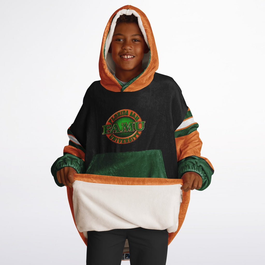 Youth FAMU Rattlers Black Oversize Game Day Lounge Hoodie
