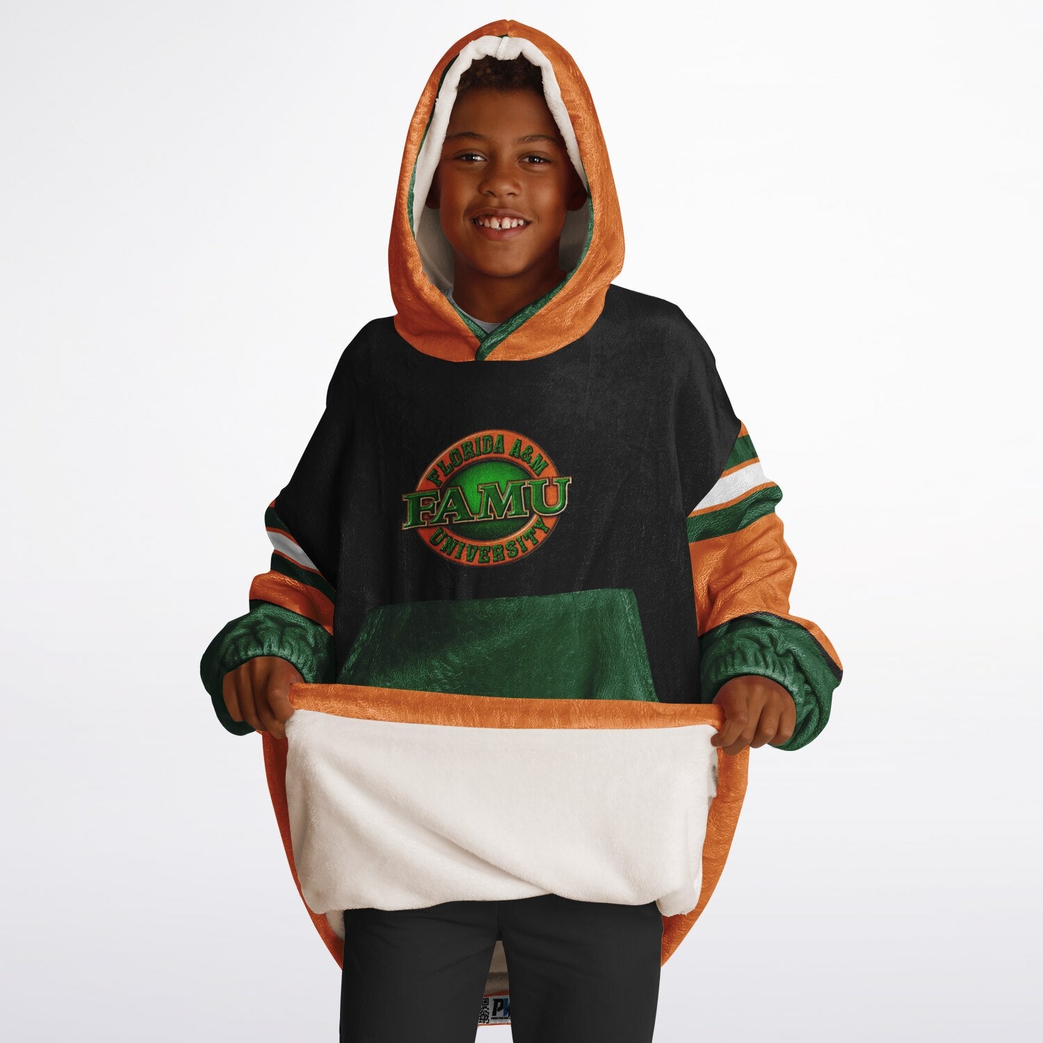 Youth FAMU Rattlers Black Oversize Game Day Lounge Hoodie