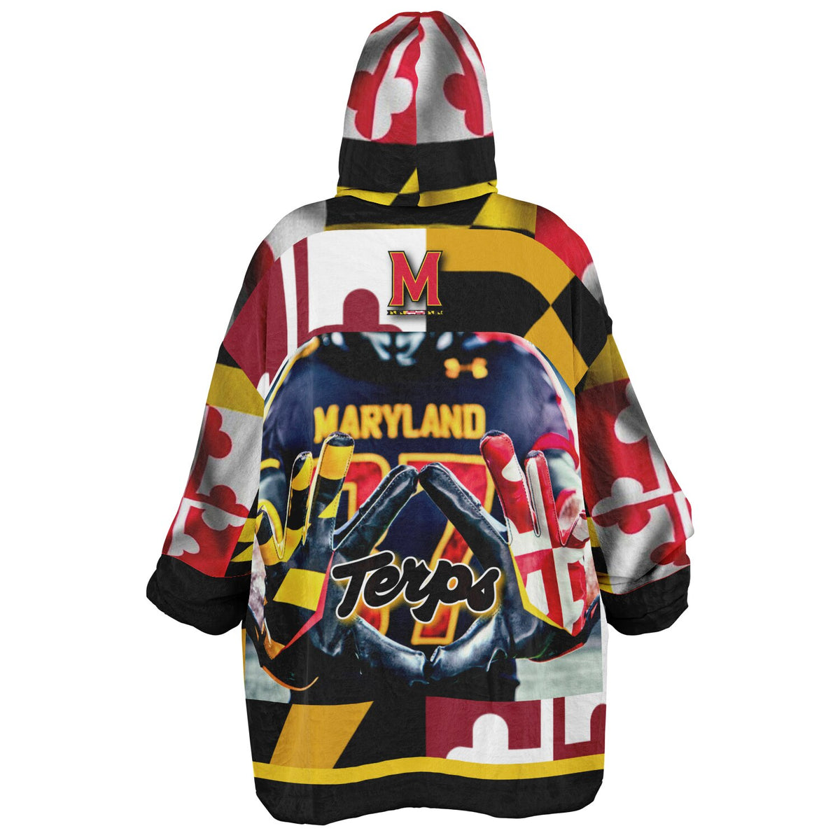 Maryland Flag Adult Game Day Lounge Hoodie