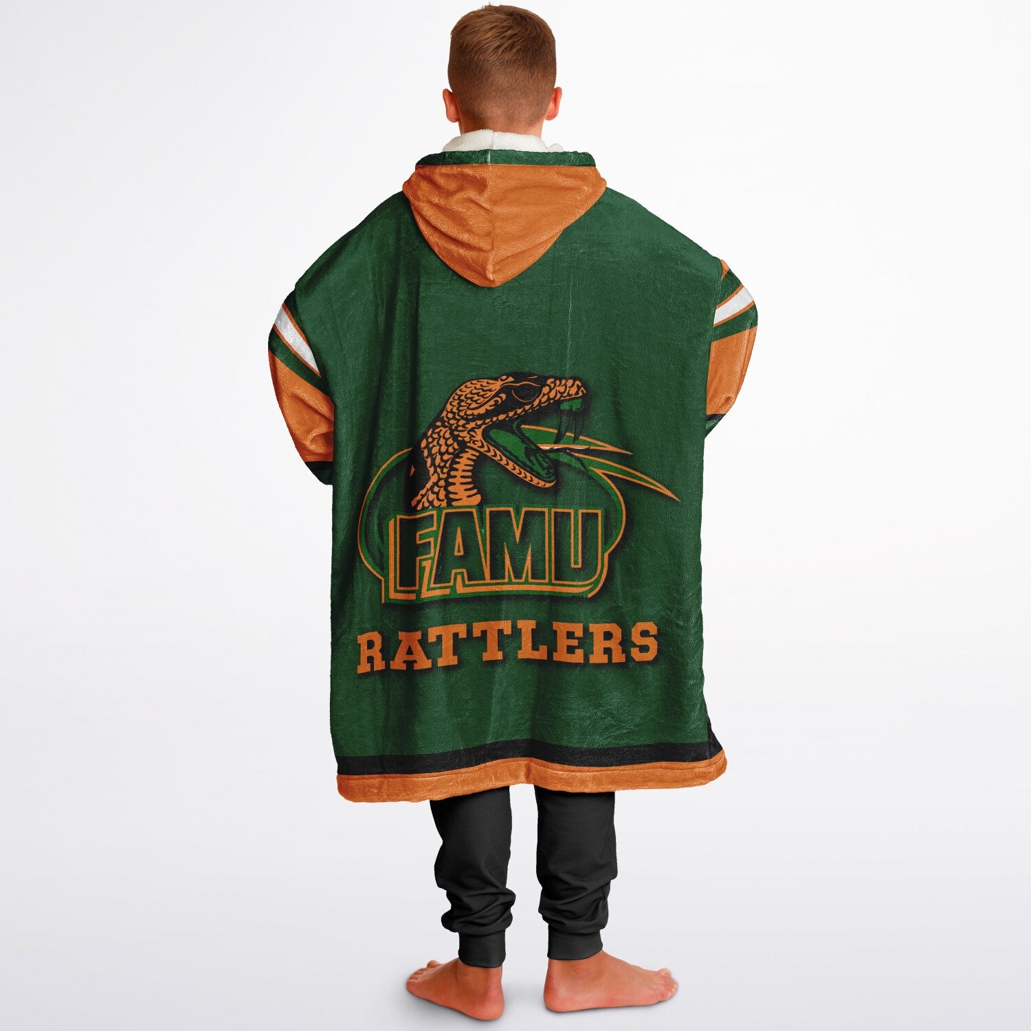 Youth FAMU Rattlers Green Oversize Game Day Lounge Hoodie