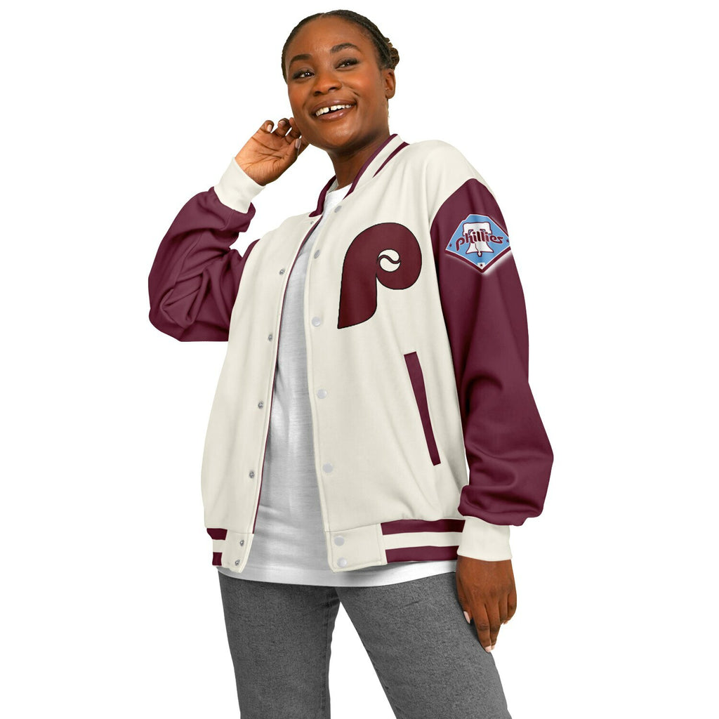 Phillies Cream Baseball Jacket