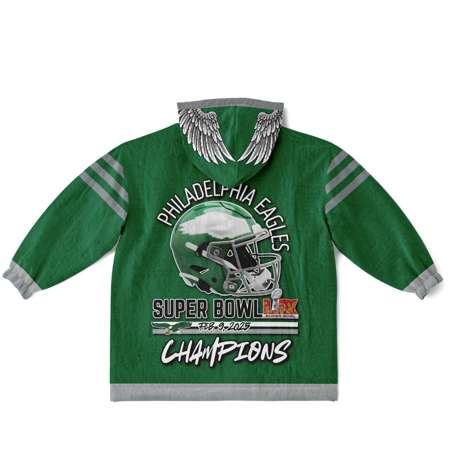 Youth Philly Player Retro Green Game Day Lounge Hoodie