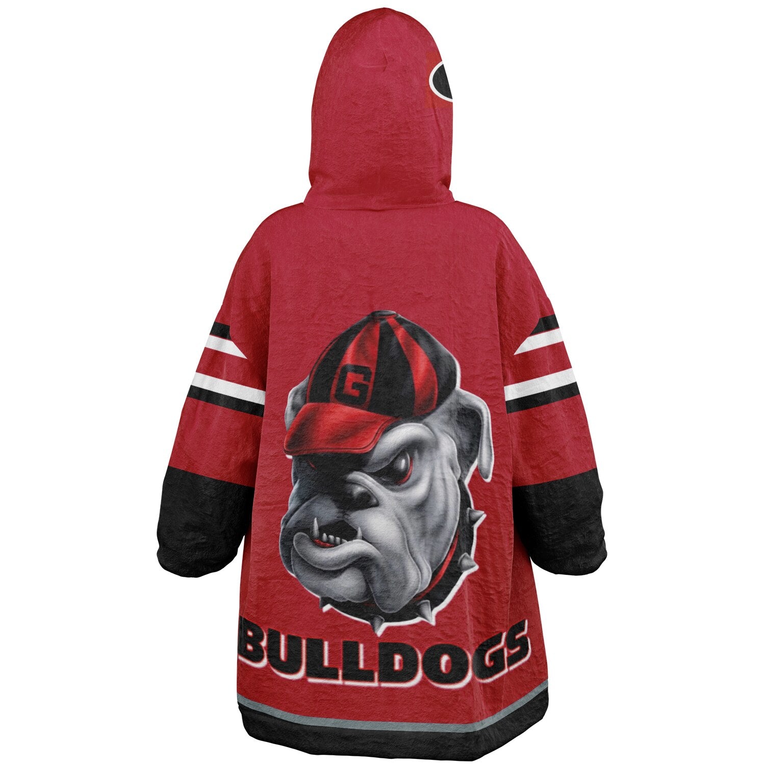 Youth Georgia Bulldogs Red Oversize Game Day Lounge Hoodie