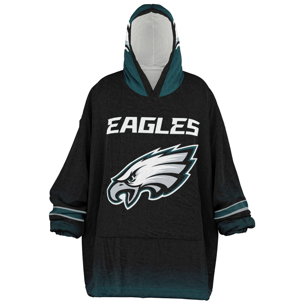 Eagles Black Adult Game Day Lounge Hoodie American Flag