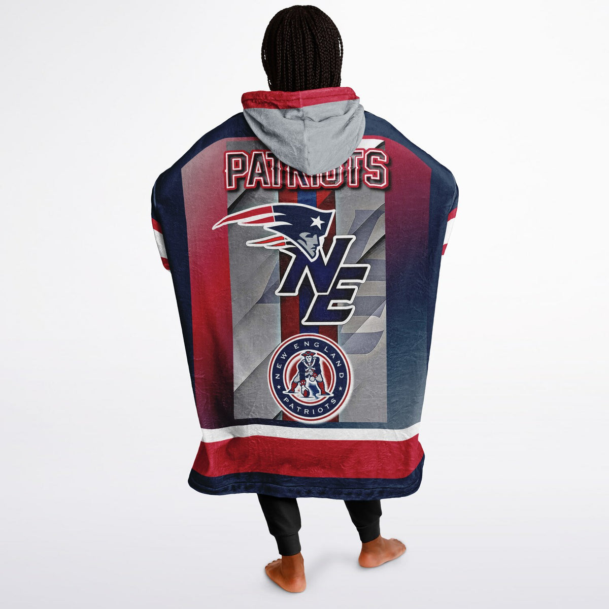 New England Patriots Blue Adult Game Day Lounge Hoodie