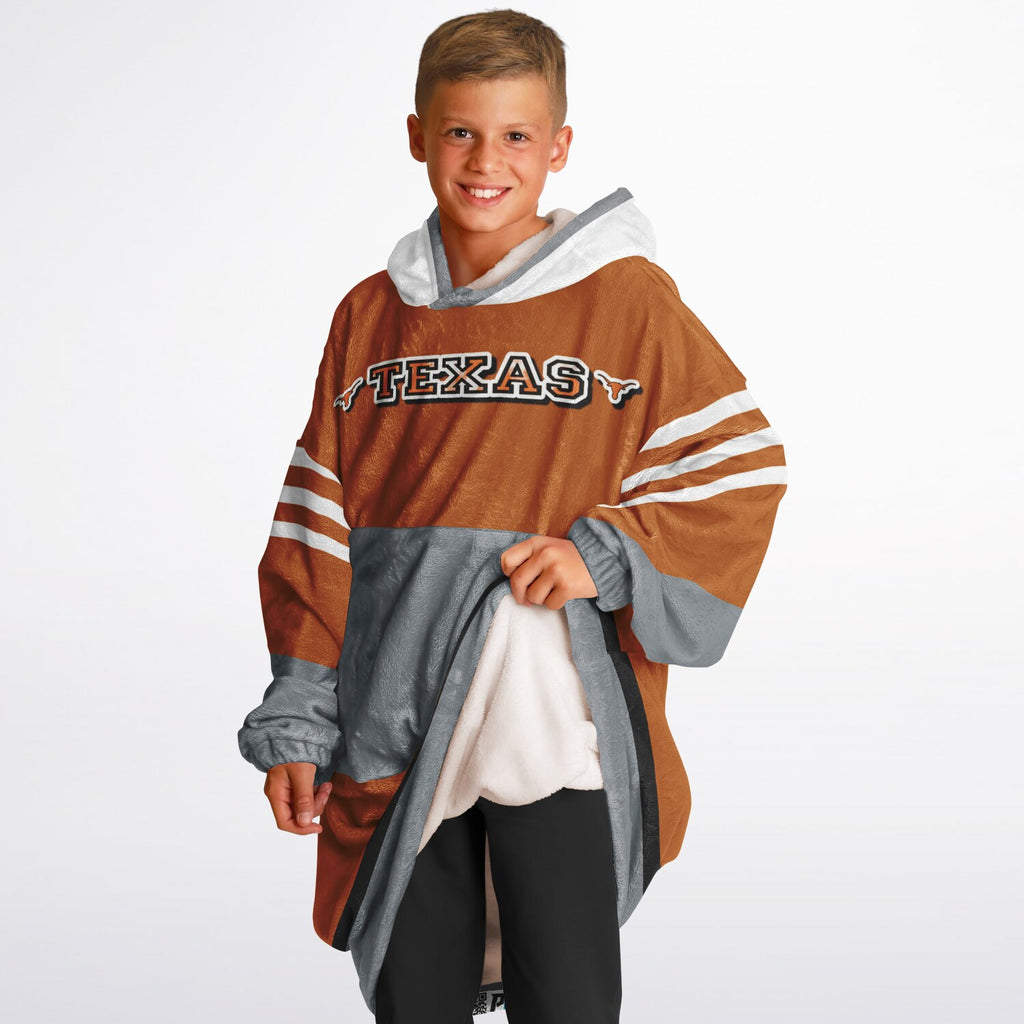 Youth Texas Longhorns Burnt Orange Oversize Game Day Lounge Hoodie