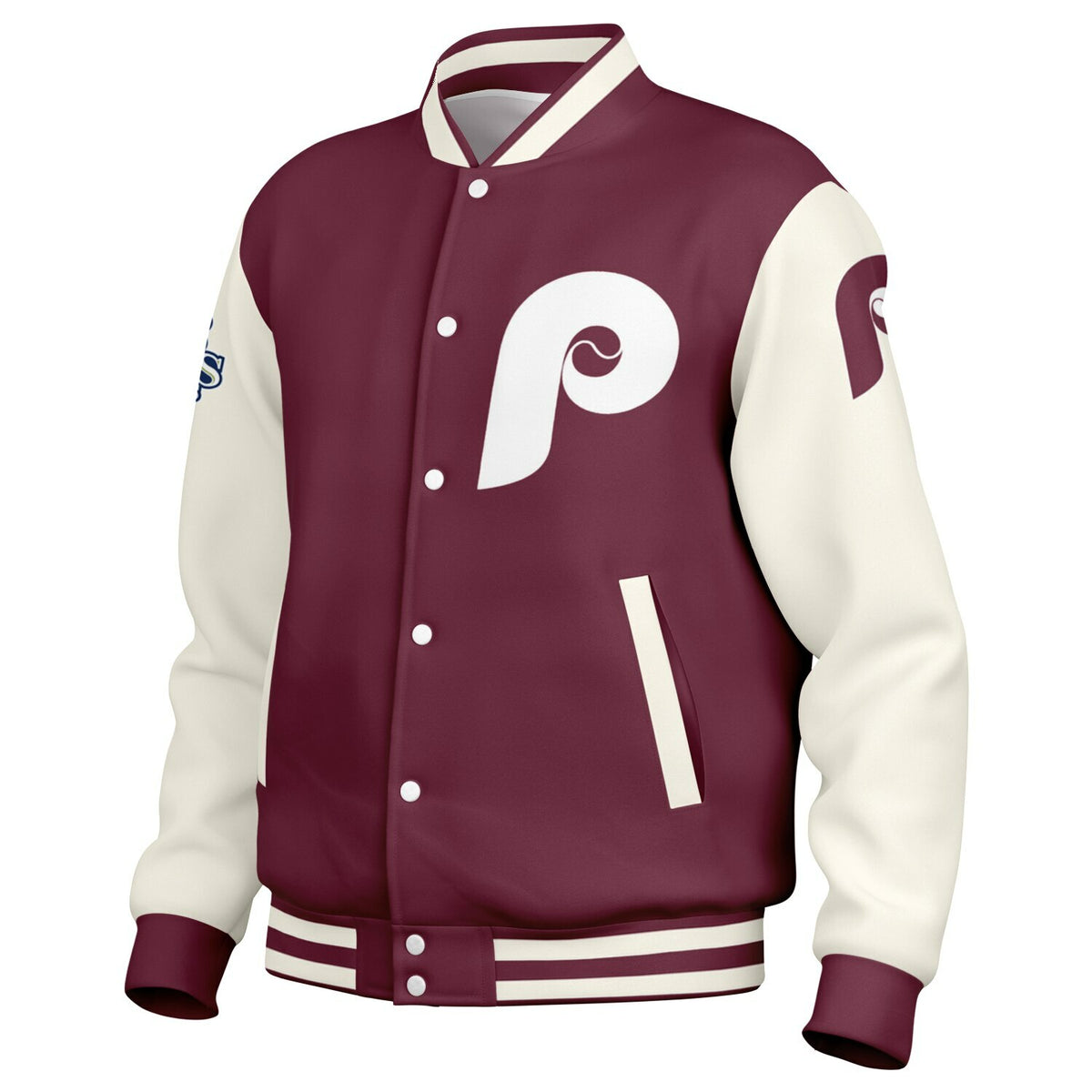 Philadelphia Phillies Maroon Baseball Jacket