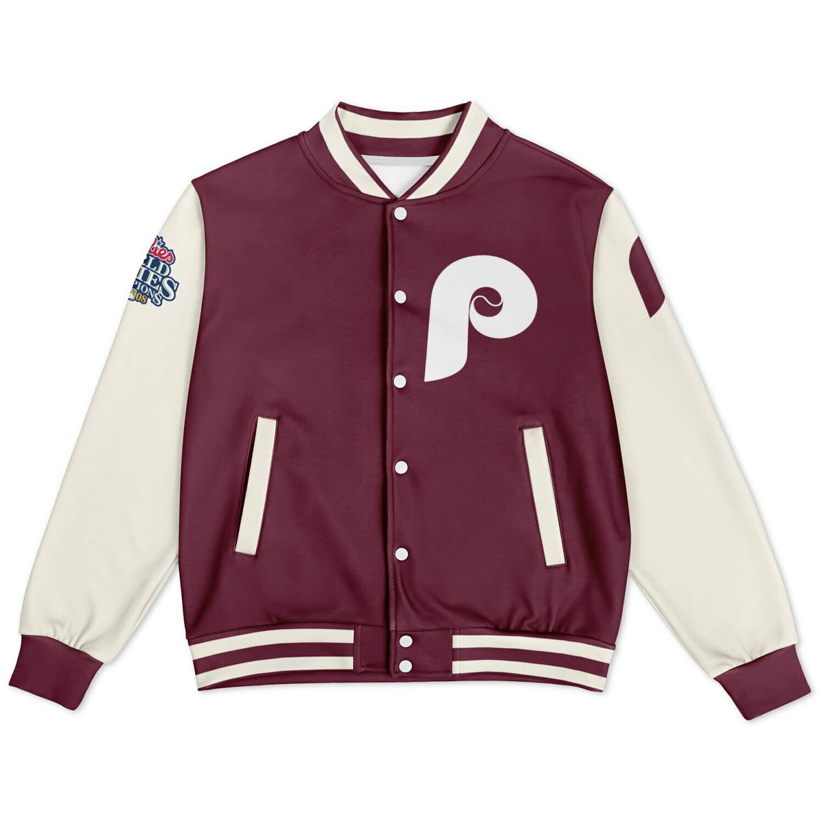 Philadelphia Phillies Maroon Baseball Jacket