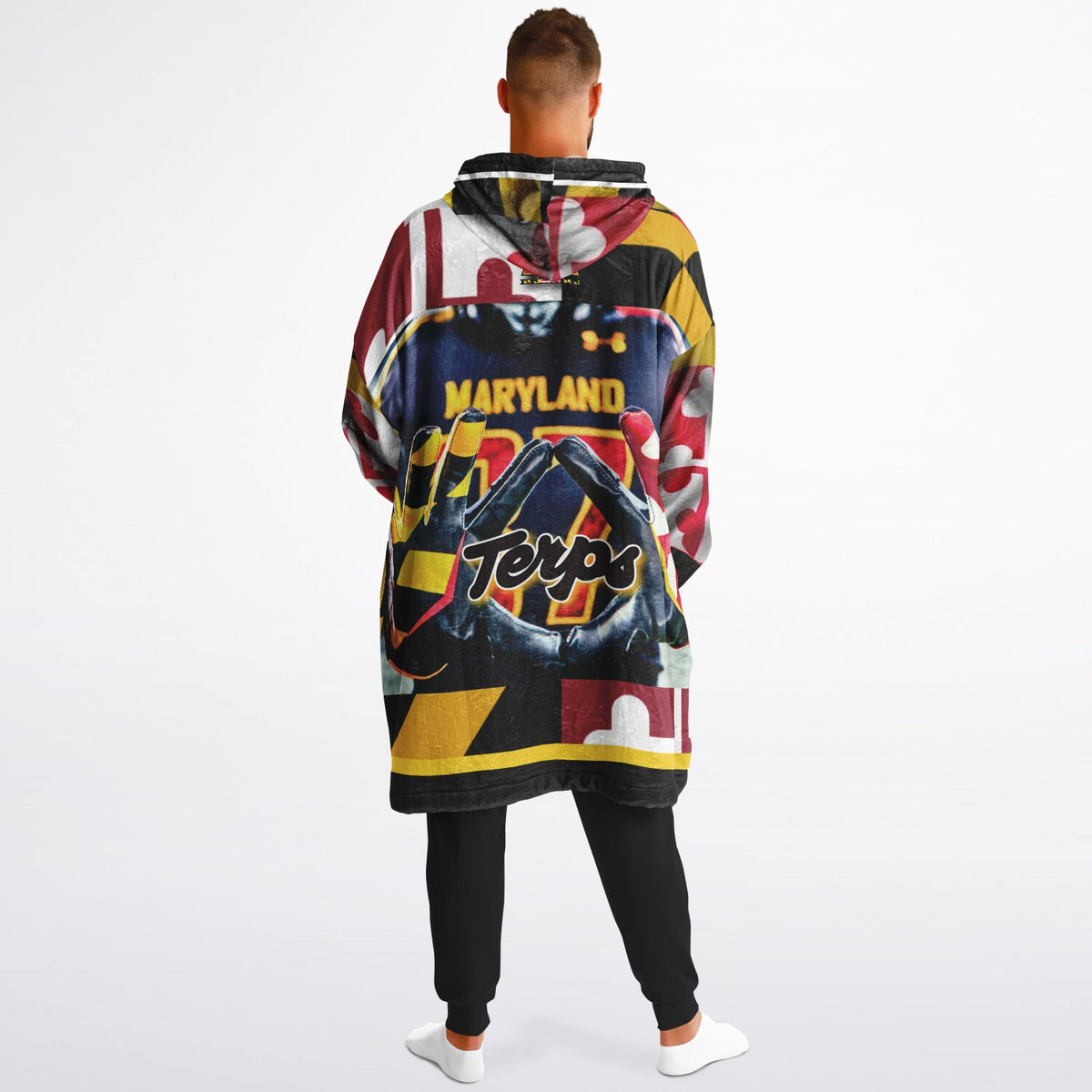 Maryland Flag Adult Game Day Lounge Hoodie