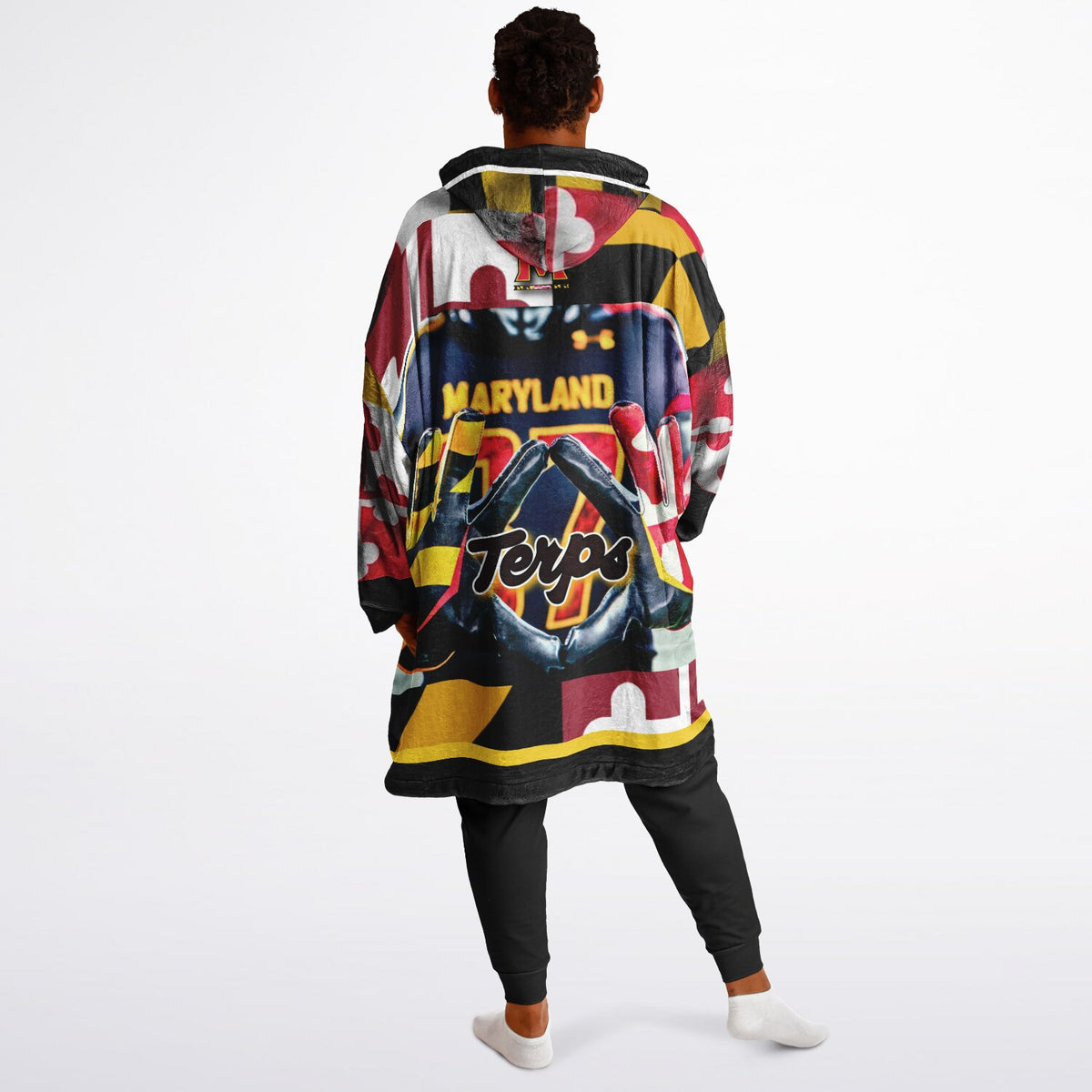 Maryland Flag Adult Game Day Lounge Hoodie