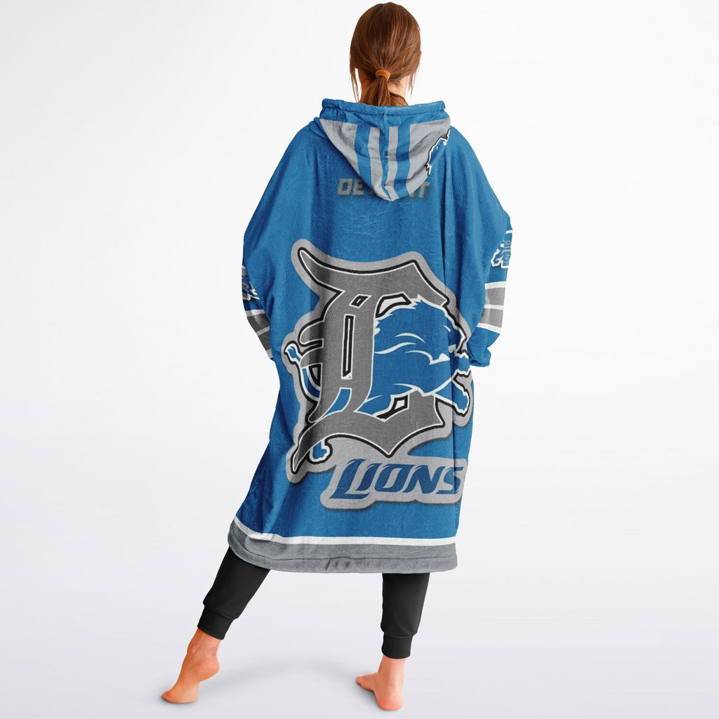 Detroit Lions Blue Adult Game Day Lounge Hoodie