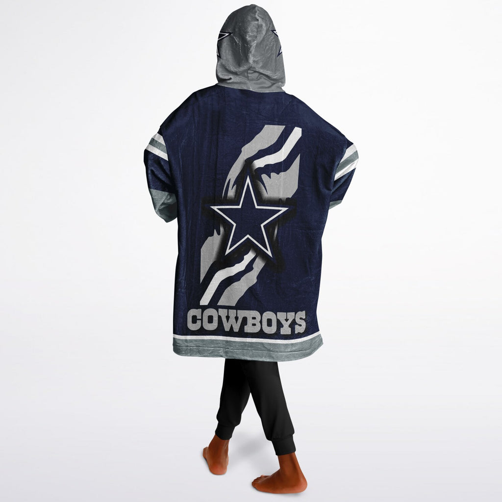 Youth Dallas Cowboys Blue Star Oversize Game Day Lounge Hoodie