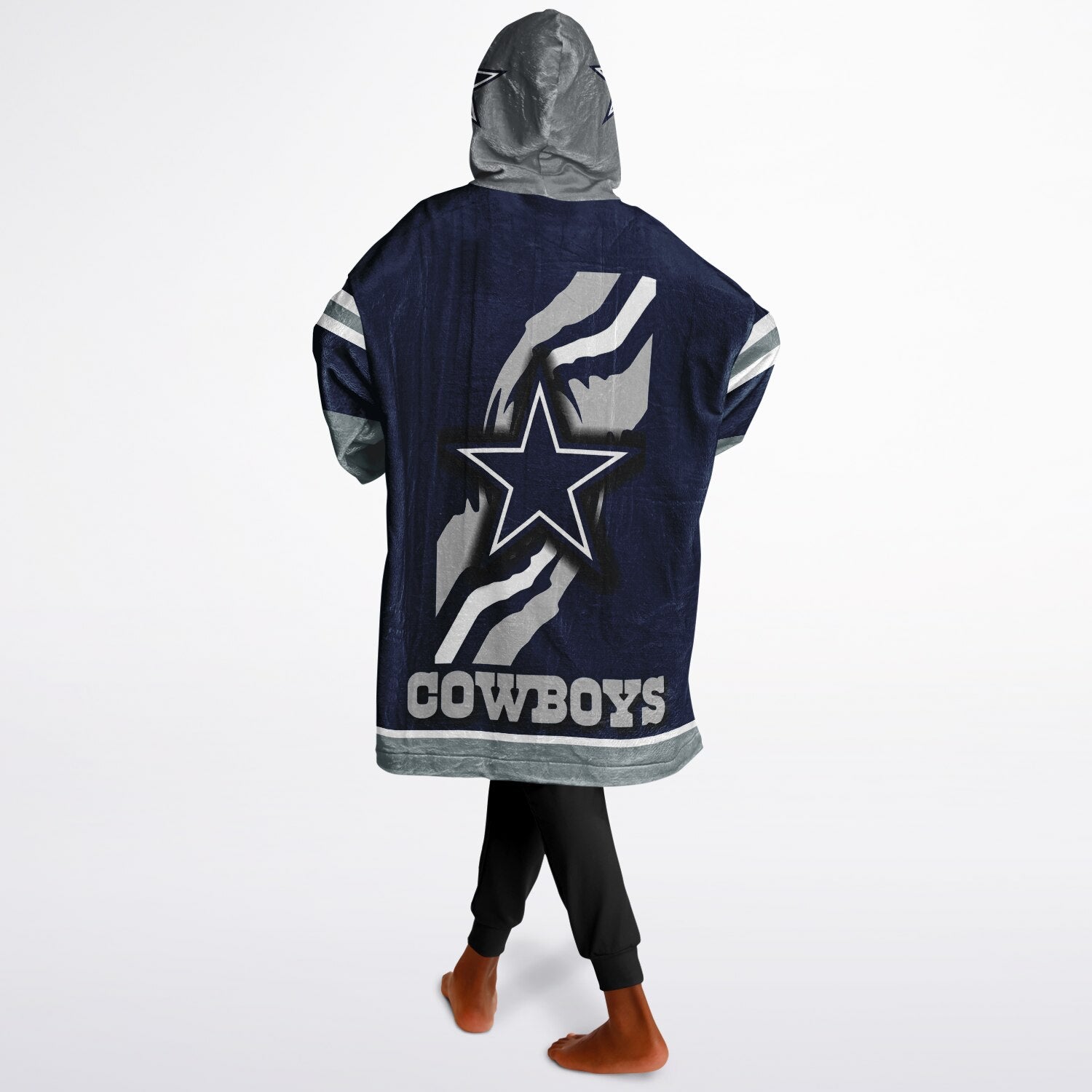 Youth Dallas Cowboys Blue Star Oversize Game Day Lounge Hoodie