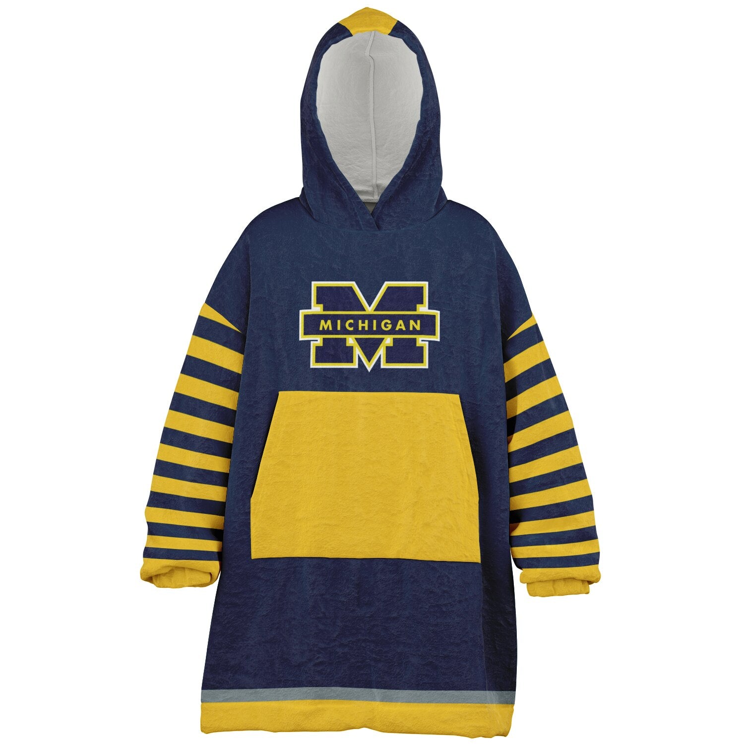 Youth Michigan Blue & Maize Oversize Game Day Lounge Hoodie