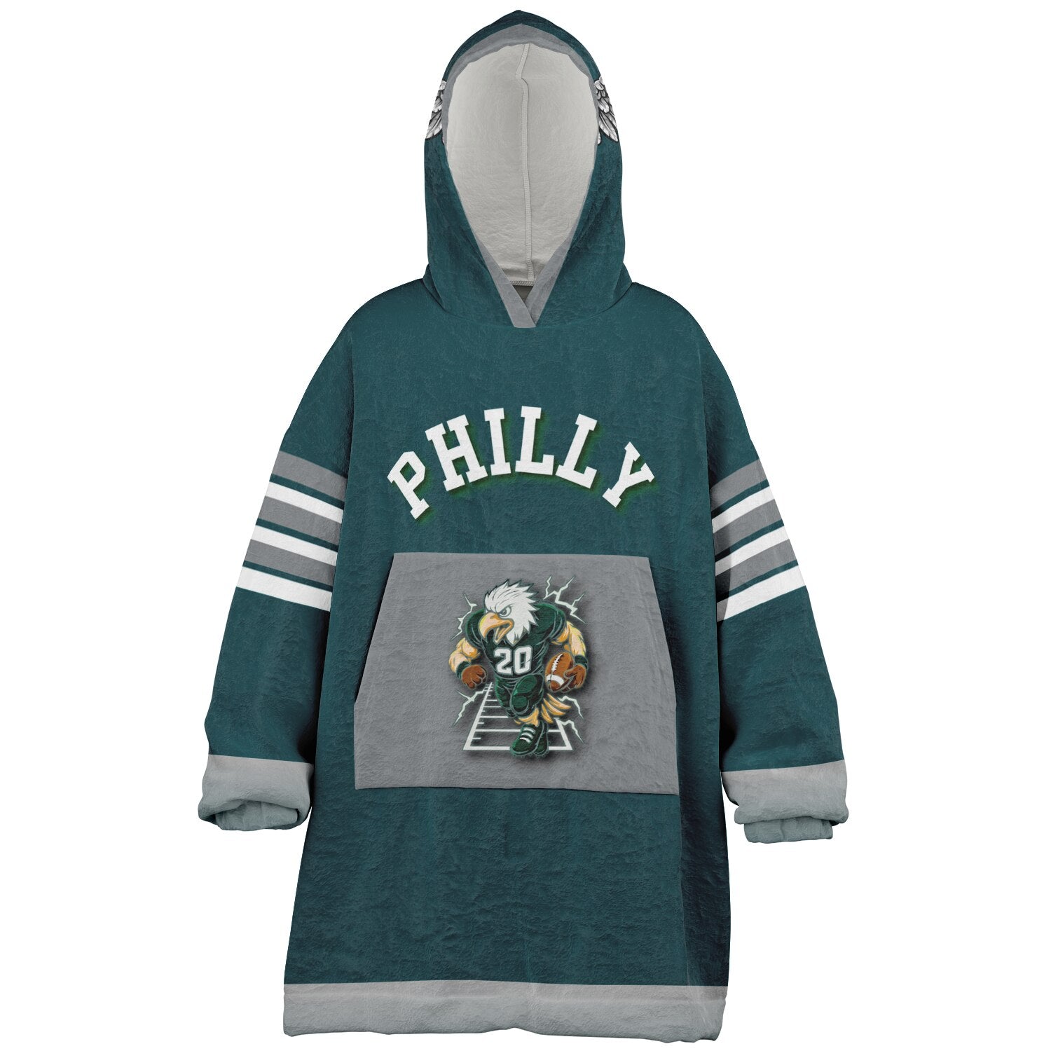 Youth Oversize Hooded Blanket Philly Player Green S.B. Champion 2024