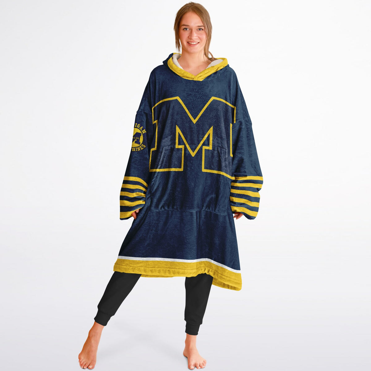 Michigan Wolverines Maize & Blue Adult Game Day Lounge Hoodie