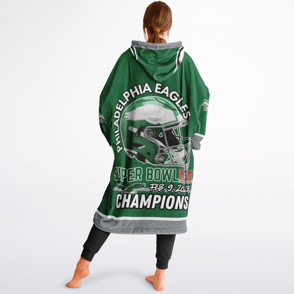 Eagles Retro Green Adult Game Day Lounge Hoodie Super Bowl Edition