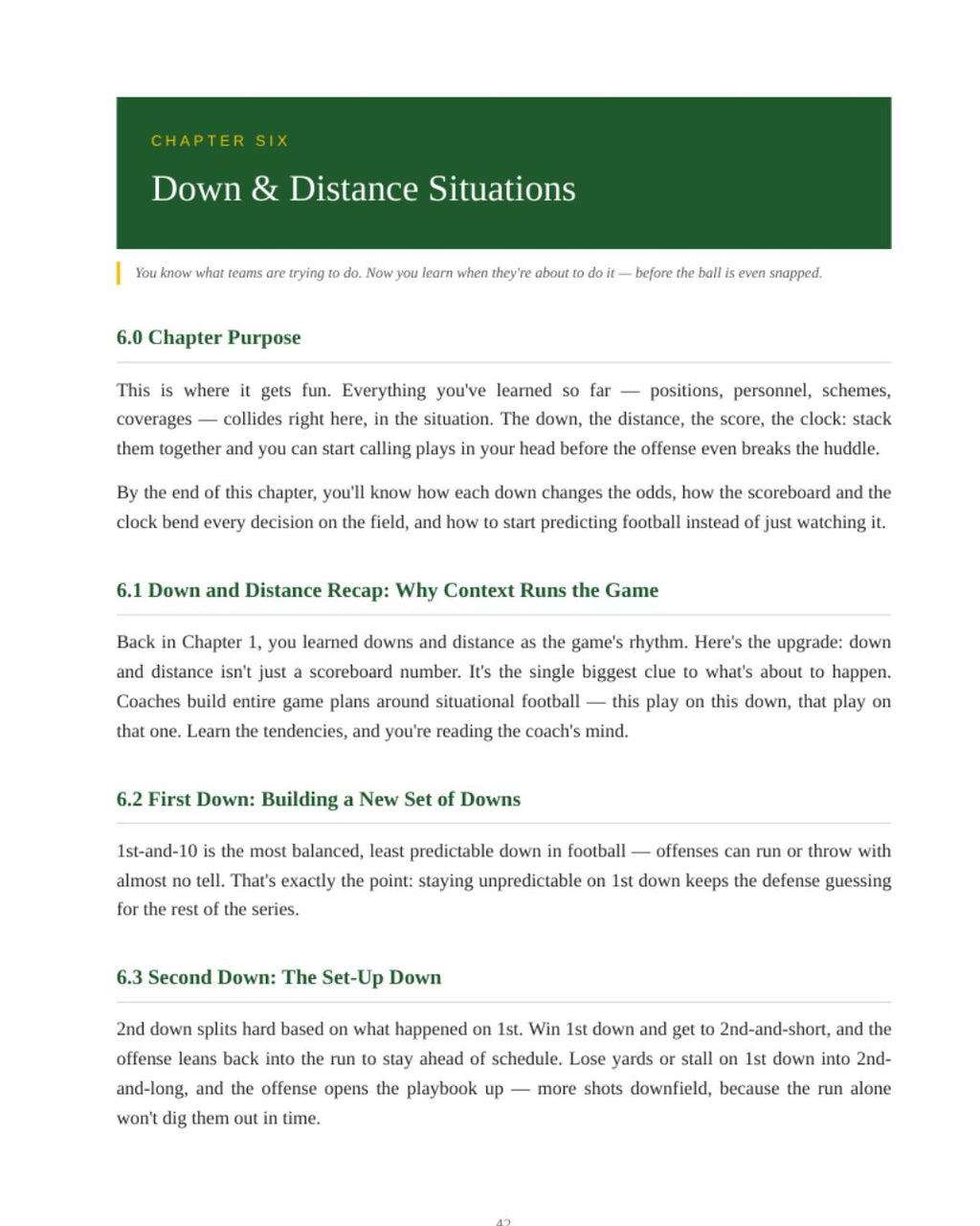 A Rookie's Field Guide - Understand the Game of Football