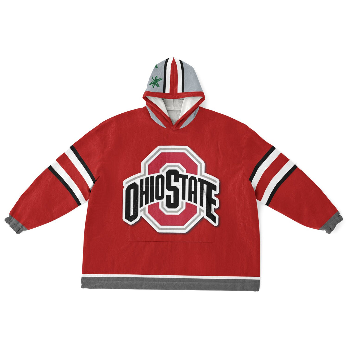 Ohio State Buckeyes Scarlet & Grey Adult Game Day Lounge Hoodie