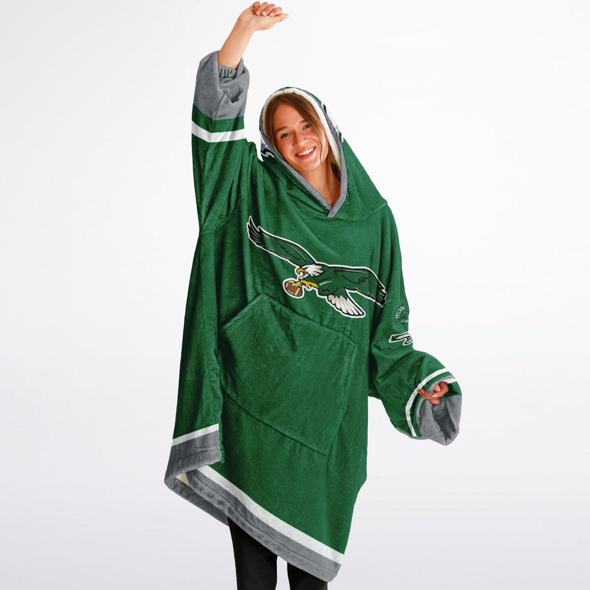 Eagles Kelly Green Adult Game Day Lounge Hoodie Lime Green Birds