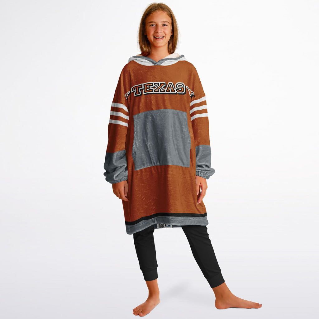 Youth Texas Longhorns Burnt Orange Oversize Game Day Lounge Hoodie