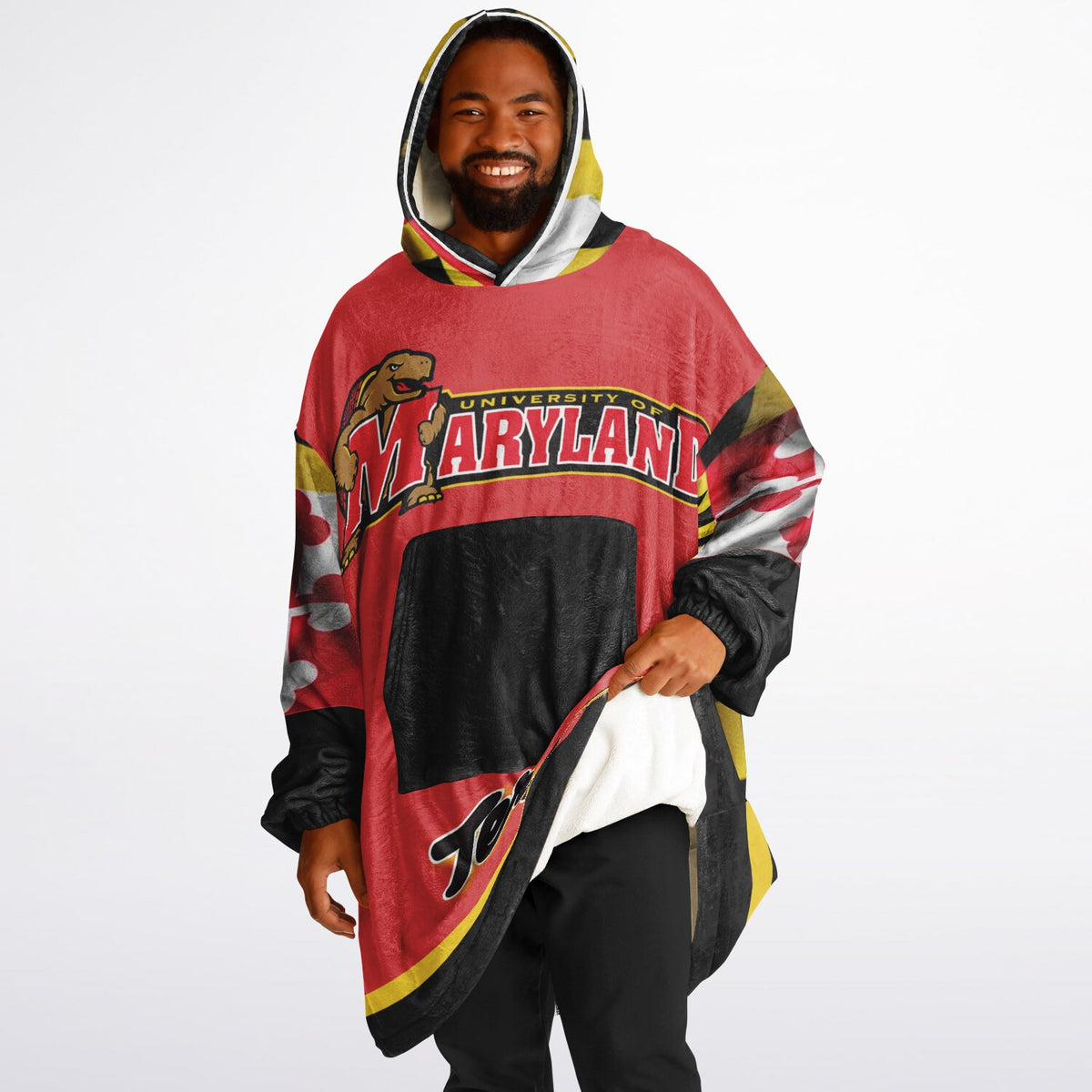Maryland Flag Adult Game Day Lounge Hoodie