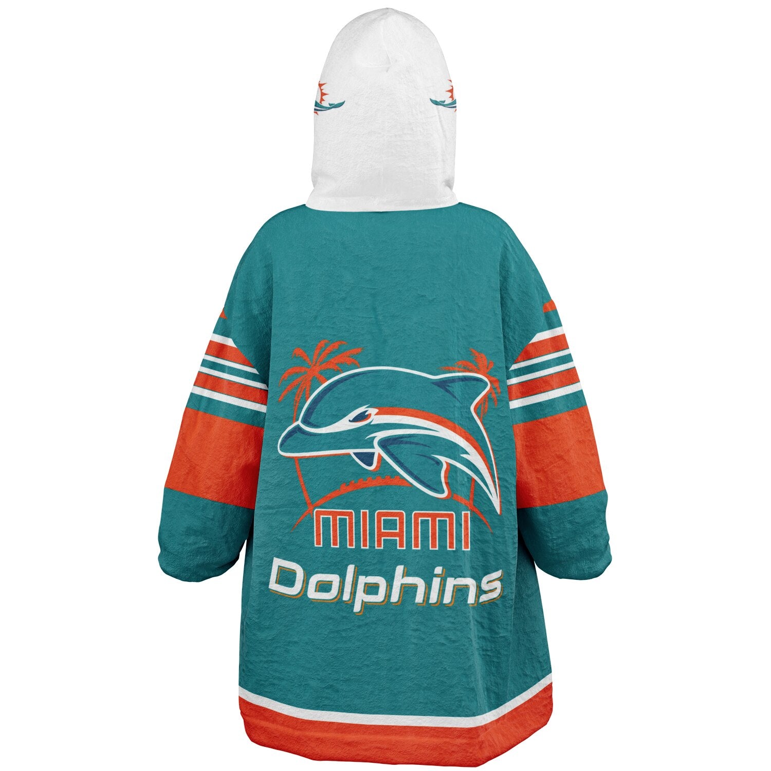 Youth Miami Dolphins Aqua Oversize Game Day Lounge Hoodie