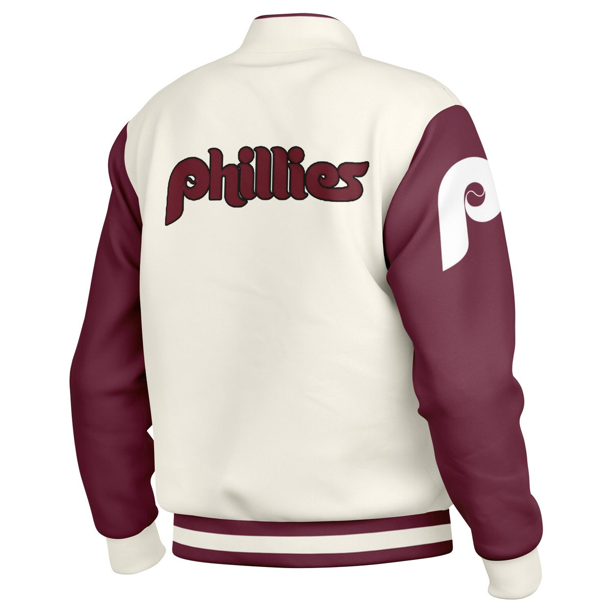 Phillies Cream Baseball Jacket
