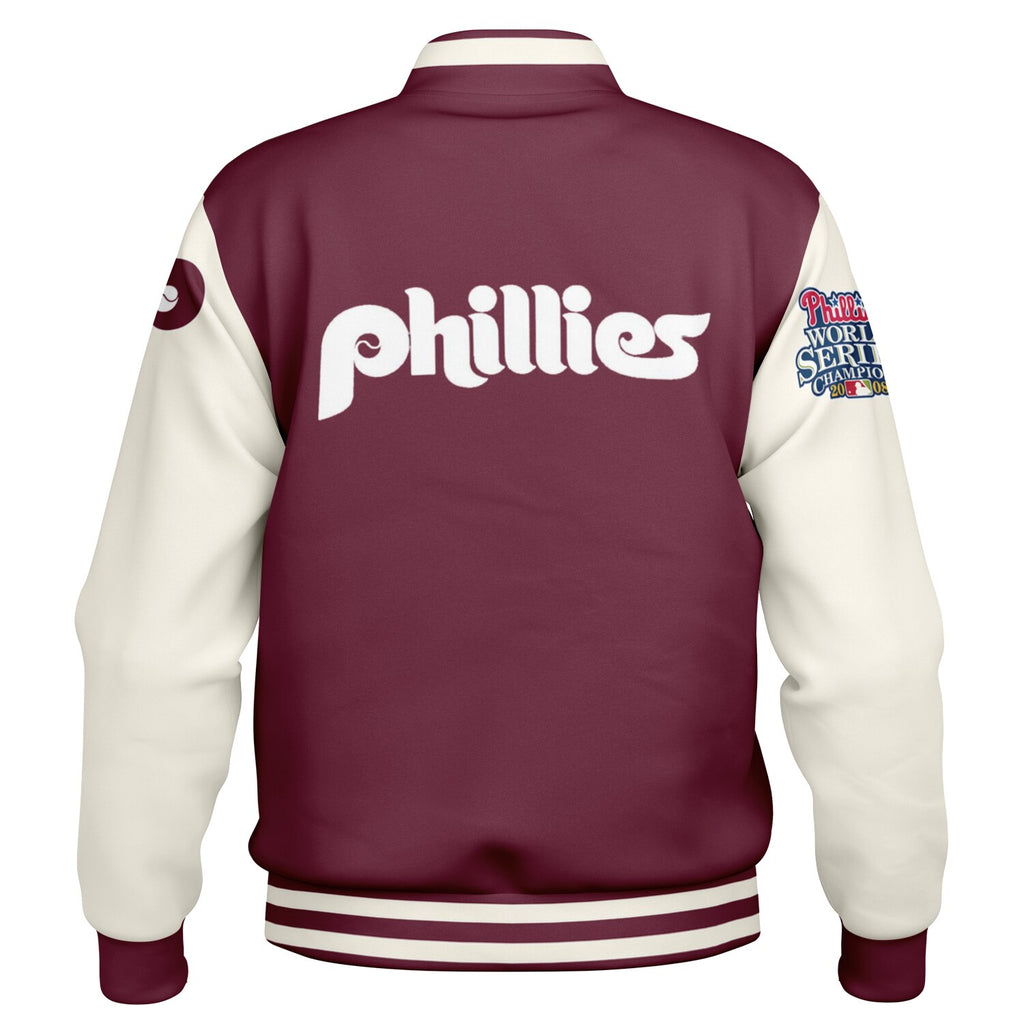 Philadelphia Phillies Maroon Baseball Jacket