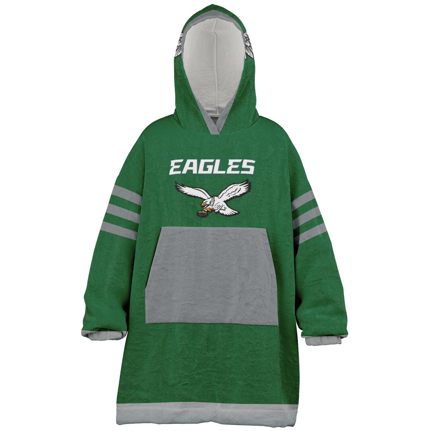 Youth Eagles Retro Kelly Green Game Day Lounge Hoodie