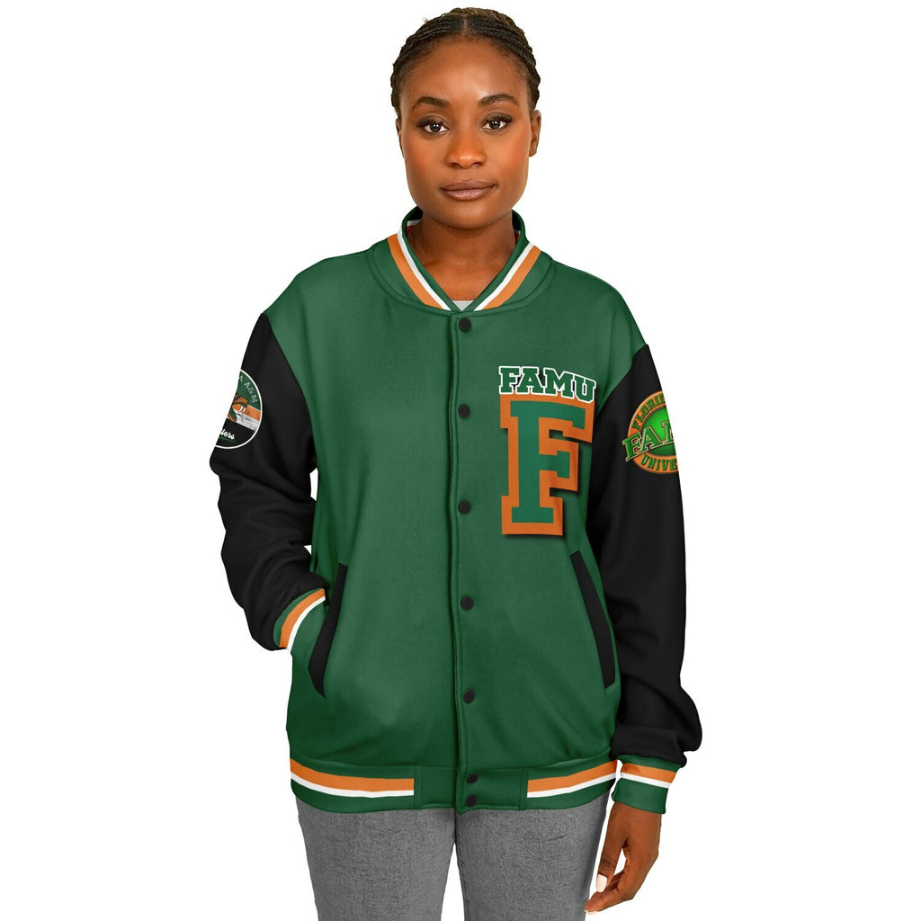 FAMU Black Venom Green Varsity Jacket