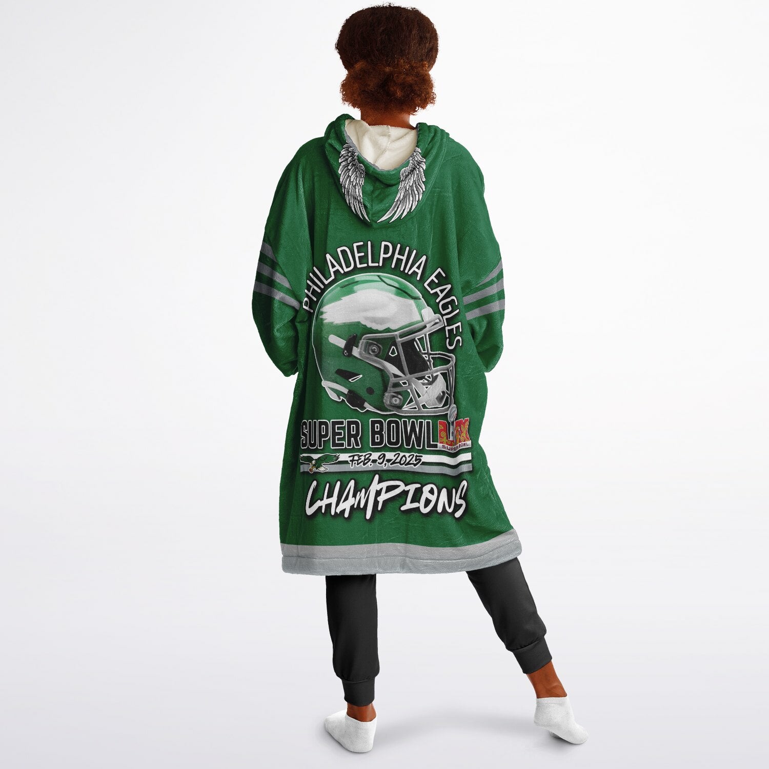 Youth Philly Player Retro Green Game Day Lounge Hoodie