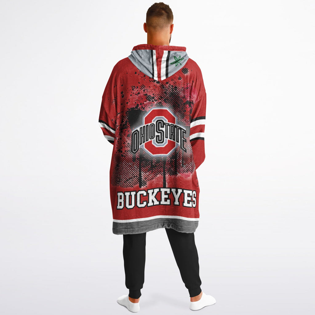 Ohio State Buckeyes Scarlet & Grey Adult Game Day Lounge Hoodie