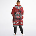 Ohio State Buckeyes Scarlet & Grey Adult Game Day Lounge Hoodie