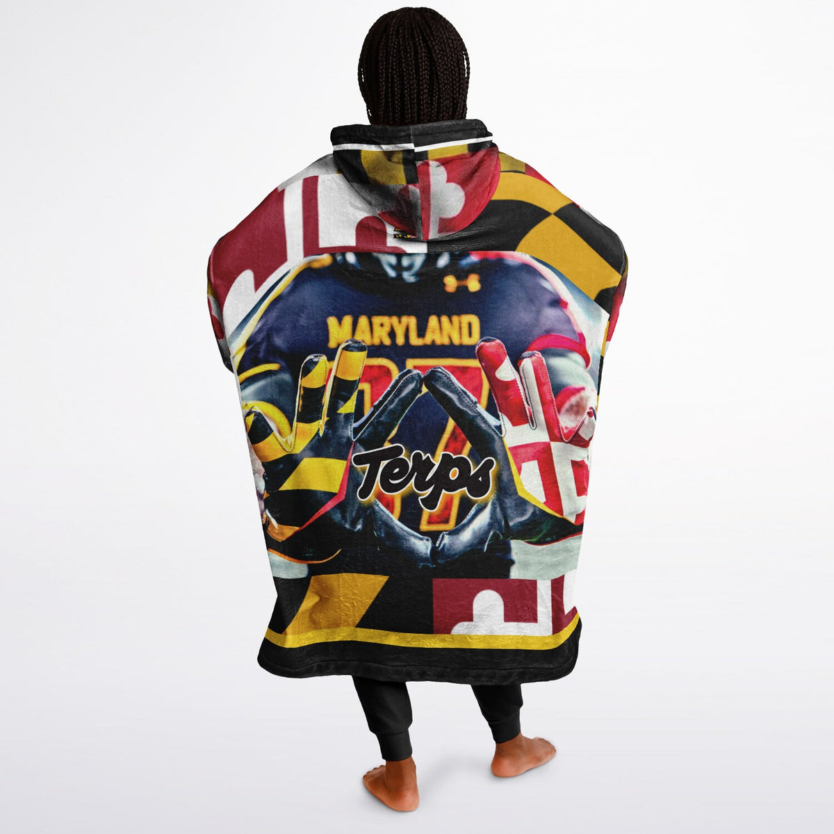Maryland Flag Adult Game Day Lounge Hoodie