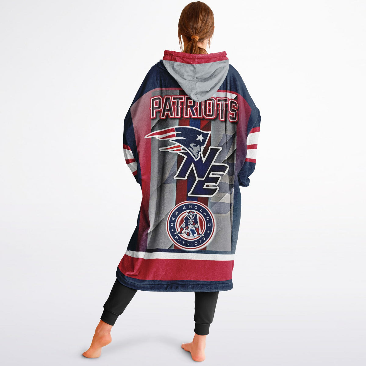 New England Patriots Blue Adult Game Day Lounge Hoodie