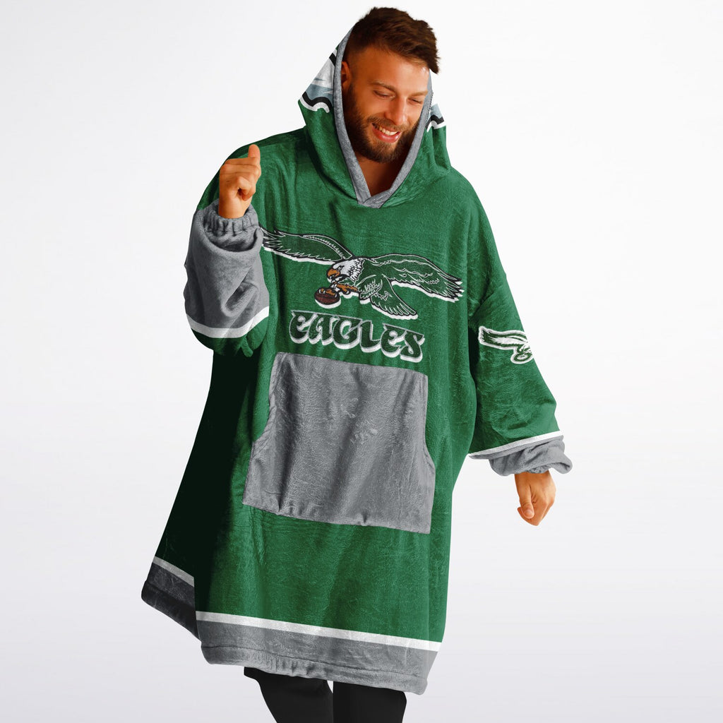 Eagles Retro Green Adult Game Day Lounge Hoodie Super Bowl Edition