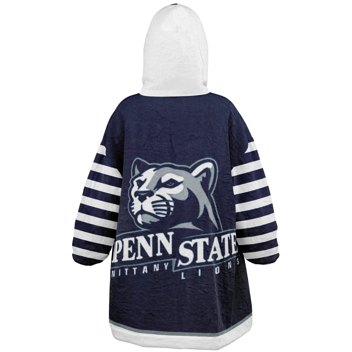 Youth Penn St. Blue & White Oversize Game Day Lounge Hoodie